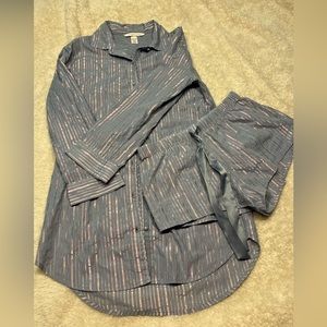 VICTORIA SECRET Long Pajama shirt and short set
